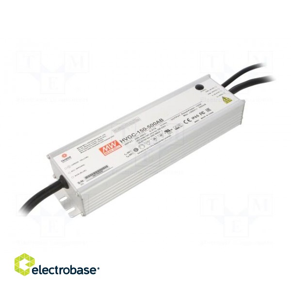 Power supply: switched-mode | LED | 150W | 30÷300VDC | 300÷500mA | IP65