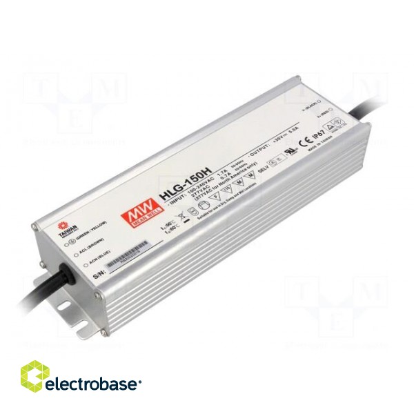 Power supply: switched-mode | LED | 150W | 48VDC | 3.2A | 90÷305VAC