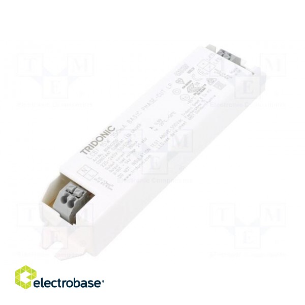 Power supply: switched-mode | LED | 15W | 21÷46VDC | 350mA | 198÷264VAC