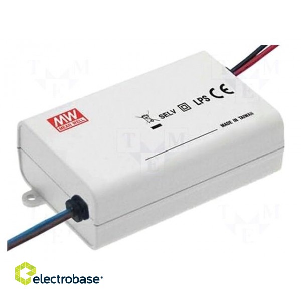 Power supply: switched-mode | LED | 16.8W | 24÷48VDC | 350mA | IP42
