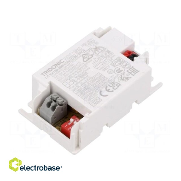 Power supply: switched-mode | LED | 17W | 24÷42VDC | 250÷400mA | IP20 paveikslėlis 1