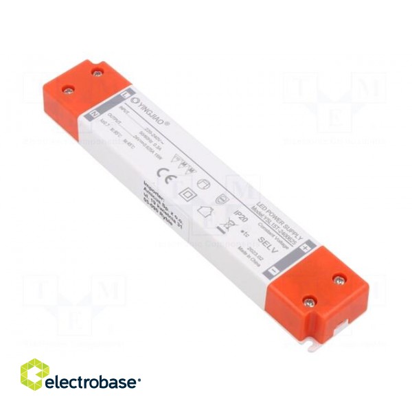 Power supply: switched-mode | LED | 18W | 24VDC | 750mA | 220÷240VAC