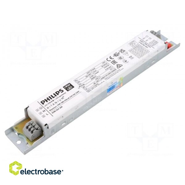 Power supply: switching | LED | 19W | 30÷54VDC | 200÷350mA | 220÷240VAC paveikslėlis 1