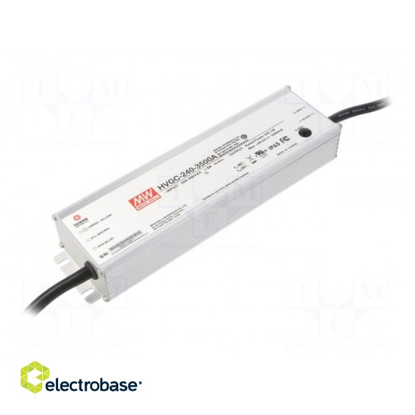 Power supply: switched-mode | LED | 240.1W | 34.3÷68.6VDC | IP65