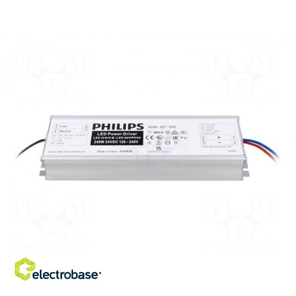 Power supply: switched-mode | LED | 240W | 24VDC | 100mA÷10A | IP20