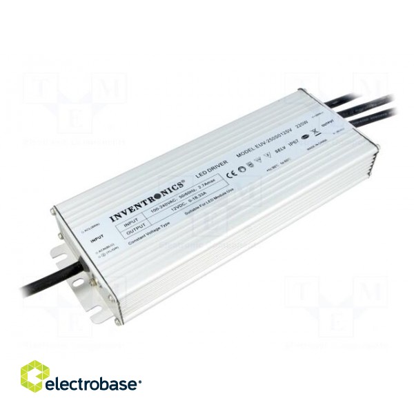 Power supply: switched-mode | LED | 250W | 12VDC | 18.33A | 90÷305VAC