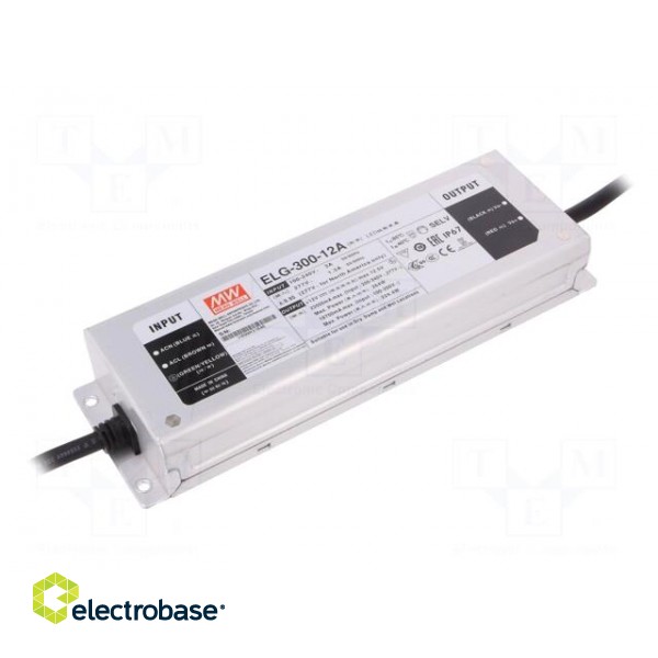 Power supply: switched-mode | LED | 264W | 12VDC | 10÷12VDC | 11÷22A