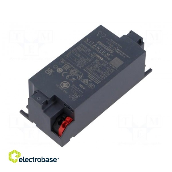 Power supply: switched-mode | LED | 28W | 31÷46VDC | 600mA | 220÷240VAC фото 1