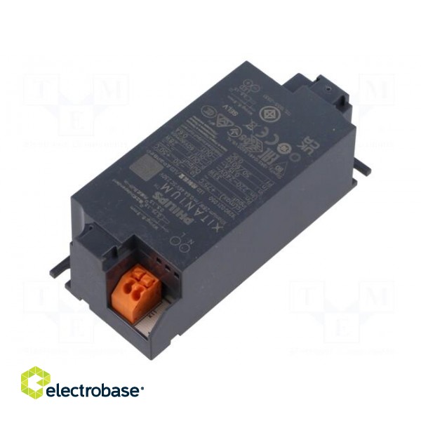 Power supply: switched-mode | LED | 28W | 31÷46VDC | 600mA | 220÷240VAC фото 2