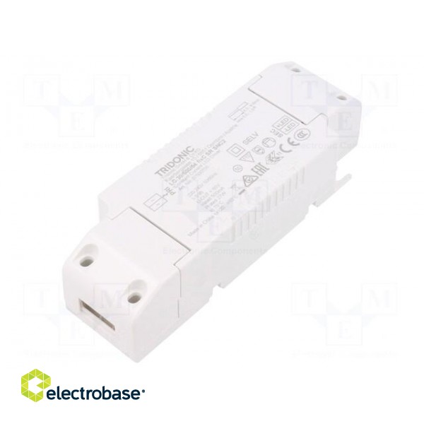 Power supply: switched-mode | LED | 30W | 27÷54VDC | 500mA | 198÷264VAC