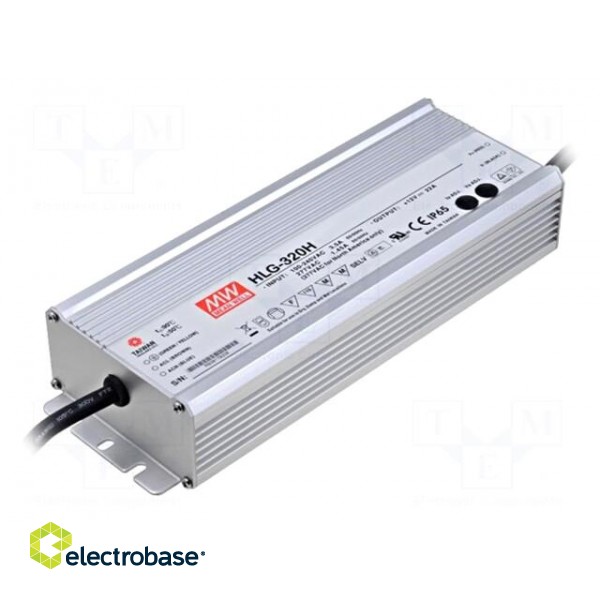 Power supply: switched-mode | LED | 321W | 30VDC | 26÷32VDC | 90÷305VAC
