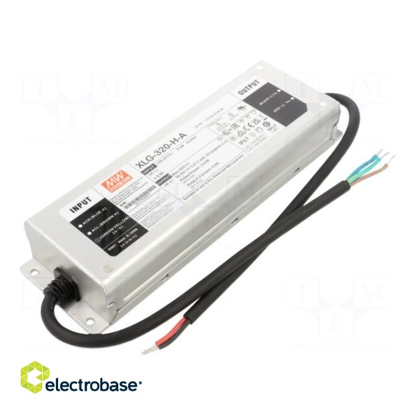 Power supply: switched-mode | LED | 320W | 30÷56VDC | 2800÷7420mA