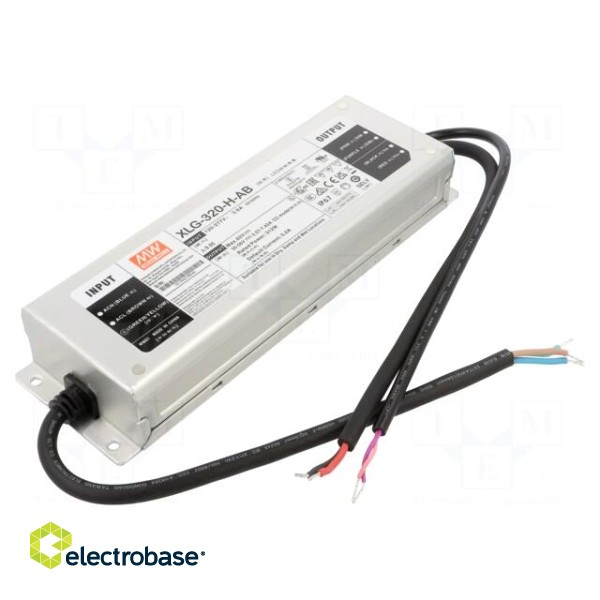 Power supply: switched-mode | LED | 320W | 30÷56VDC | 2800÷7420mA