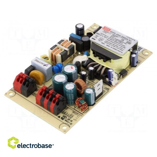Power supply: switched-mode | LED | 33.25W | 57÷95VDC | 350mA | OUT: 2 image 1
