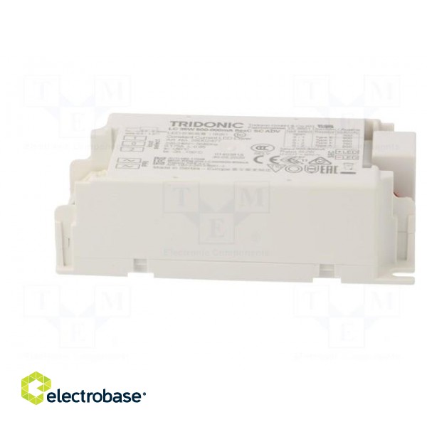 Power supply: switched-mode | LED | 35W | 25÷44VDC | 500÷800mA | IP20 фото 3