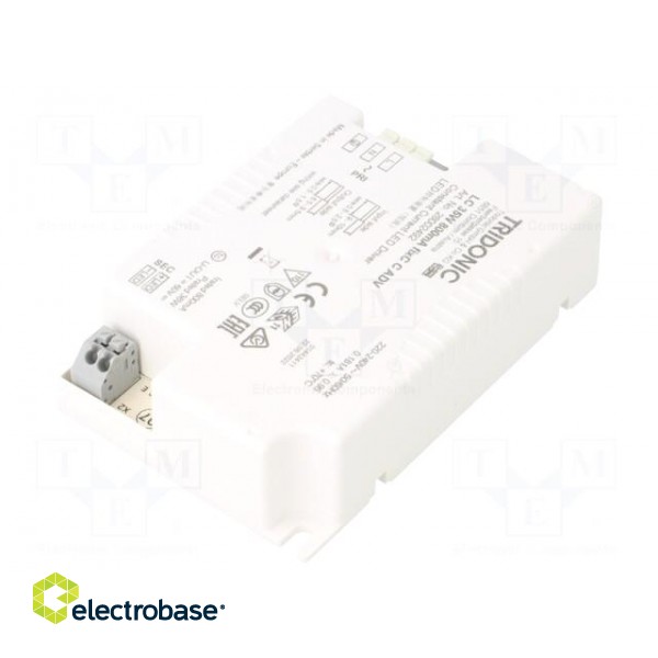 Power supply: switched-mode | LED | 35W | 25÷45VDC | 800mA | 198÷264VAC image 2