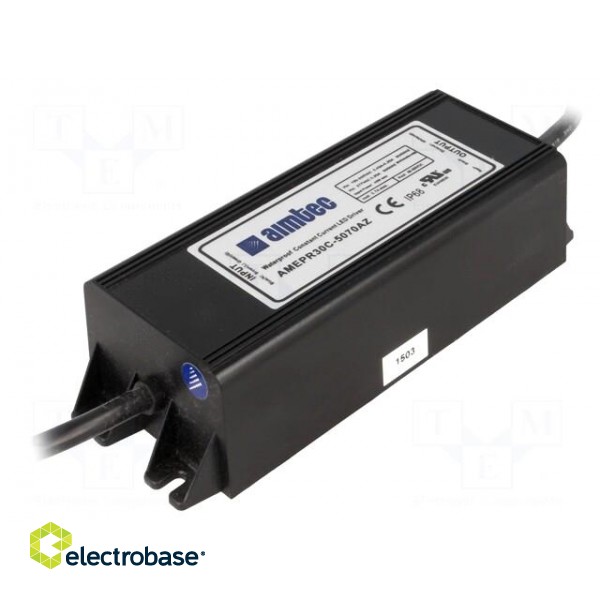 Power supply: switched-mode | LED | 35W | 36÷50VDC | 0.7A | 90÷305VAC