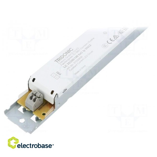 Power supply: switched-mode | LED | 35W | 70÷140VDC | 250mA | -20÷50°C фото 2