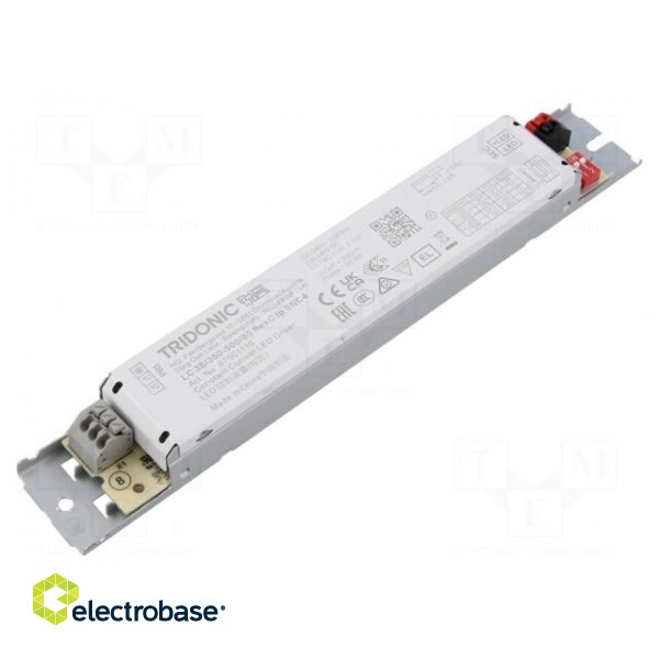 Power supply: switched-mode | LED | 38W | 35÷85VDC | 350÷500mA | IP20 image 1