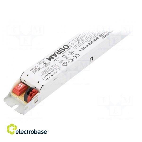 Power supply: switched-mode | LED | 40.3W | 40÷160VDC | 200÷350mA paveikslėlis 2