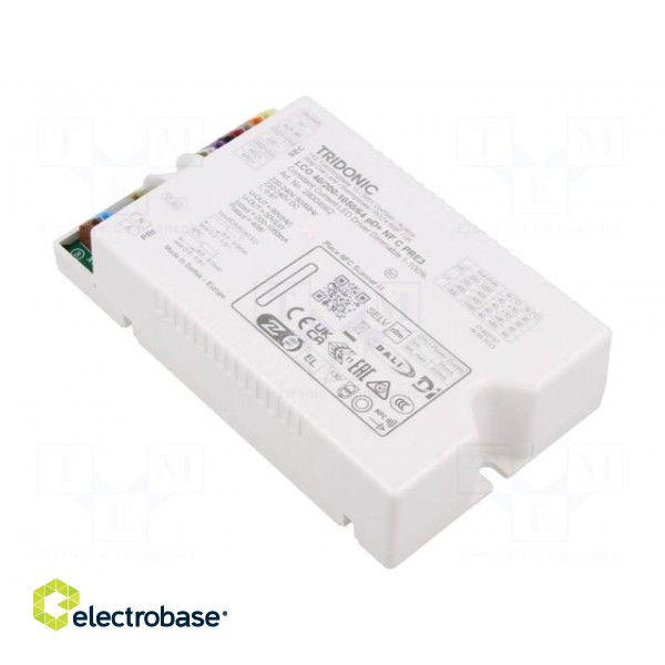 Power supply: switched-mode | LED | 40W | 18÷64VDC | 200÷1050mA | IP20 paveikslėlis 1