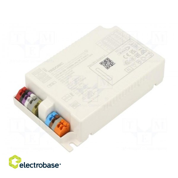 Power supply: switched-mode | LED | 40W | 18÷64VDC | 200mA÷1.05A | IP20