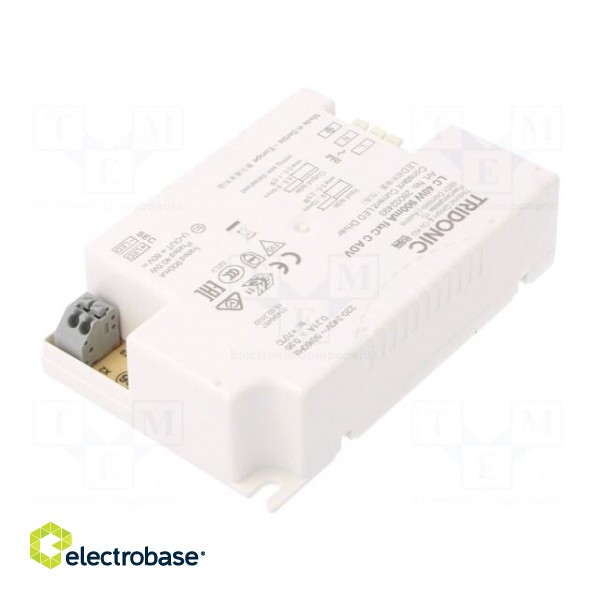 Power supply: switched-mode | LED | 40W | 25÷45VDC | 900mA | 198÷264VAC фото 2