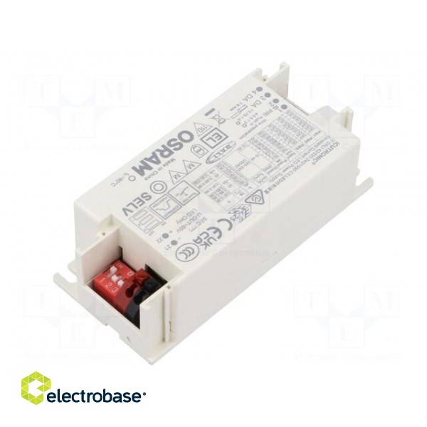 Power supply: switched-mode | LED | 42W | 15÷42VDC | 700mA÷1.05A | IP20 фото 2