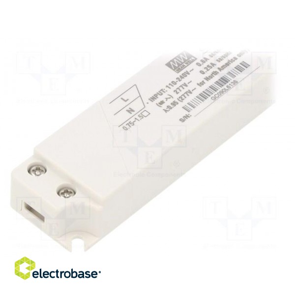 Power supply: switched-mode | LED | 50W | 12VDC | 4.2A | 110÷305VAC фото 3