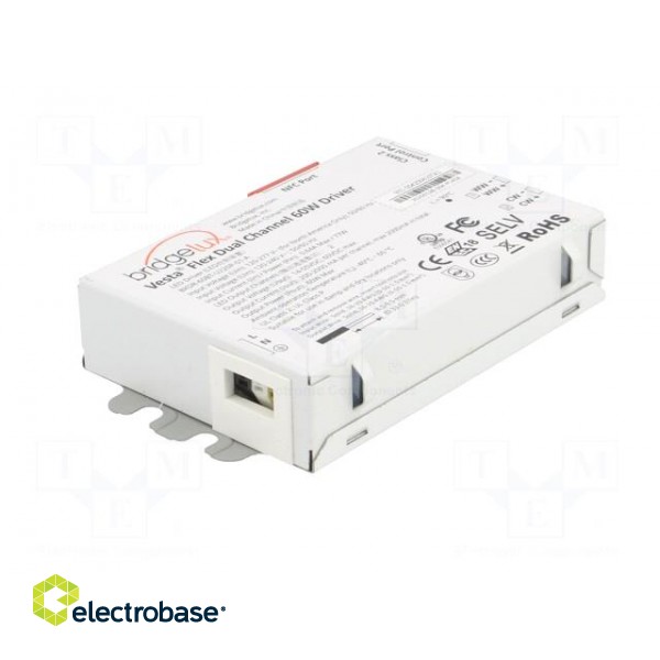 Power supply: switched-mode | LED | 60W | 14÷57VDC | 0÷2000mA image 3