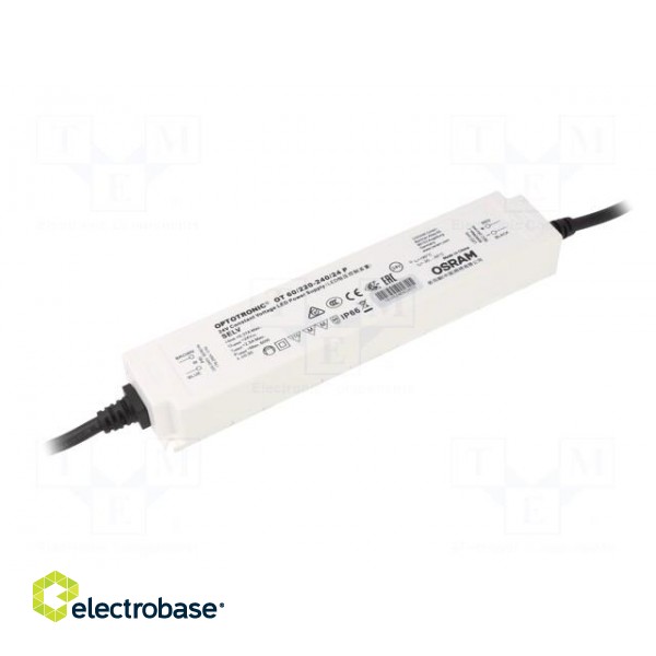 Power supply: switched-mode | LED | 60W | 24VDC | 2.5A | 198÷264VAC