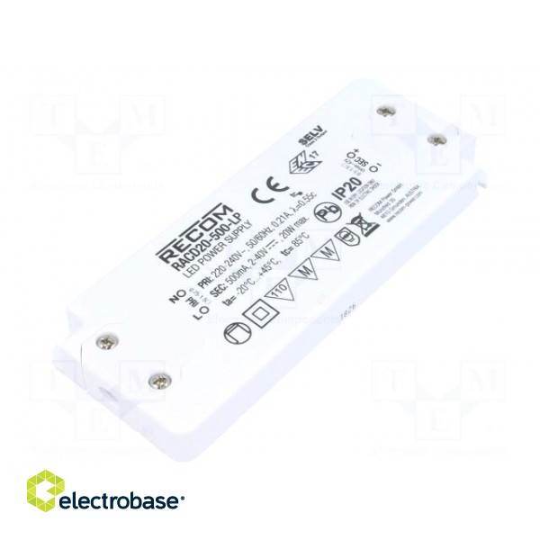 Power supply: switched-mode | LED | 6W | 3÷8.4VDC | 700mA | 90÷264VAC