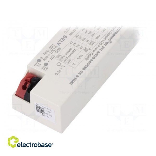 Power supply: switched-mode | LED | 7.6W | 30÷42VDC | 90÷180mA | IP20 фото 3