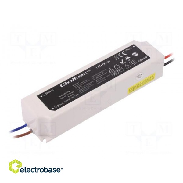 Power supply: switched-mode | LED | 75W | 12VDC | 6.25A | IP67 | OUT: 1