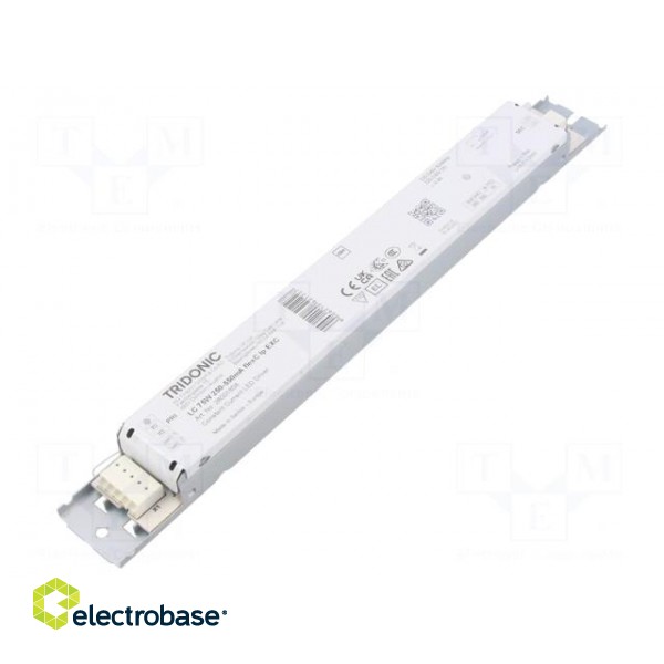 Power supply: switched-mode | LED | 75W | 80÷220VDC | 250÷550mA | OUT: 1 фото 1