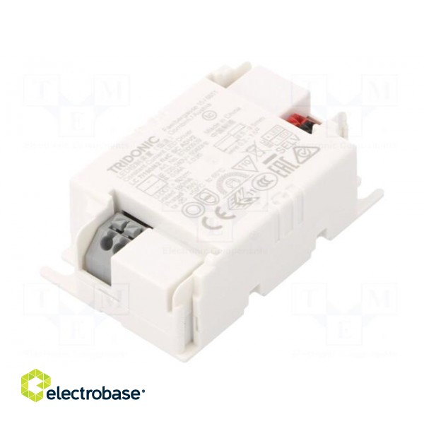 Power supply: switched-mode | LED | 7W | 30÷42VDC | 180mA | 198÷264VAC paveikslėlis 1