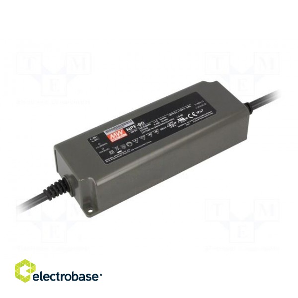 Power supply: switched-mode | LED | 90.24W | 48VDC | 1.88A | 90÷305VAC