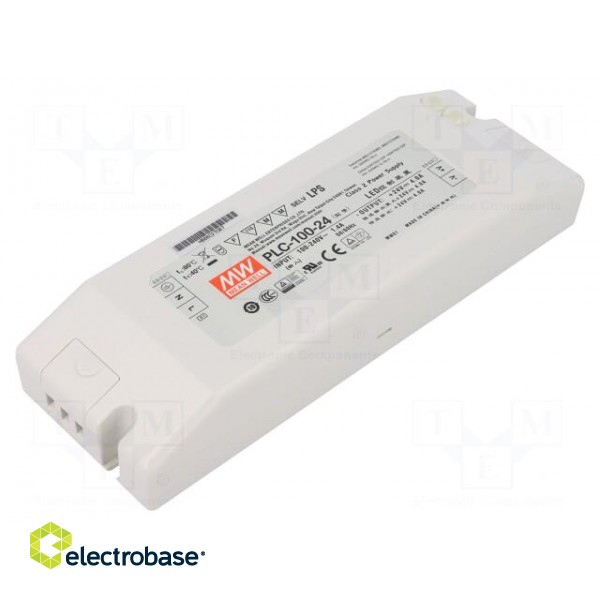 Power supply: switched-mode | LED | 96W | 24VDC | 4A | 90÷264VAC | IP20