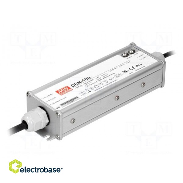 Power supply: switched-mode | LED | 95.76W | 42VDC | 2.28A | 90÷295VAC