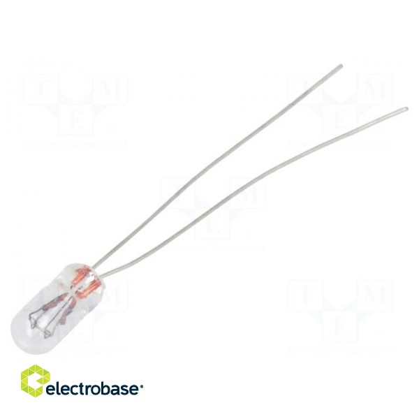 Filament lamp: miniature | 28VDC | 24mA | Bulb: T1 | Ø: 3.15mm | L: 6.35mm