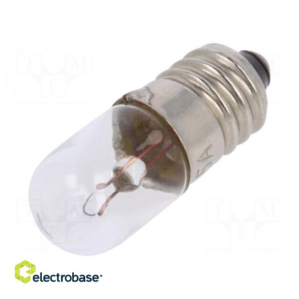 Filament lamp: miniature | E10 | 6VDC | 150mA | Bulb: cylindrical | 1W