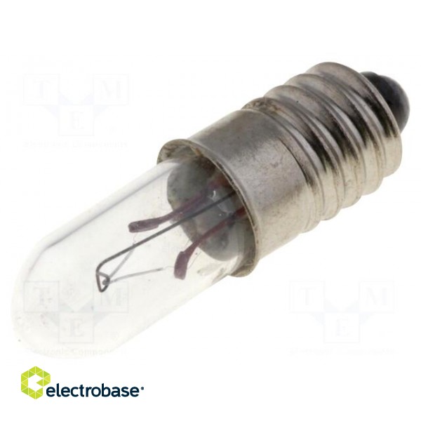 Filament lamp: miniature | E5,5 | 12VDC | 50mA | Bulb: cylindrical