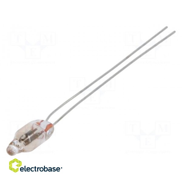 Filament lamp: neon | orange | 90VDC | 65VAC | 0.5mA | Ø: 4mm | L: 10mm