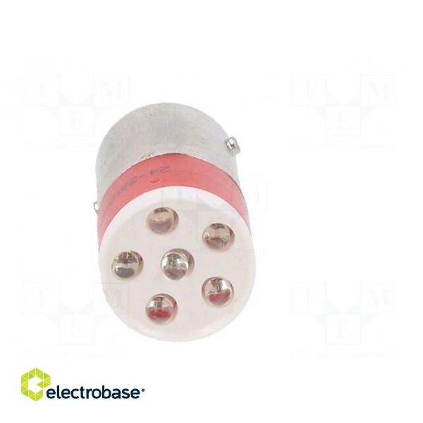 Indicator: LED | BA15D | red | plastic | 24÷28VAC | 24÷28VDC | -20÷60°C image 9