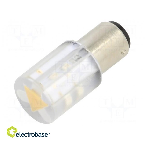 Indicator: LED | BA15D,T20 | yellow | plastic | 24VAC | 24VDC | -20÷60°C
