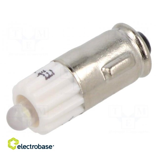 LED lamp | white | BA7S,T2 | 12VDC | 12VAC | -20÷60°C | Mat: plastic
