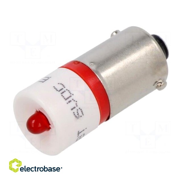 LED lamp | red | BA9S,T10 | 6VDC | -20÷60°C | Mat: plastic