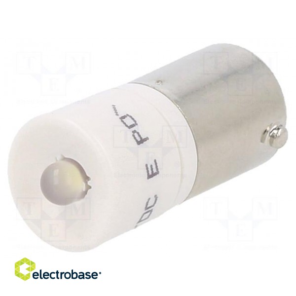Indicator: LED | BA9S,T10 | white | plastic | 24VAC | 24VDC | -20÷60°C фото 1