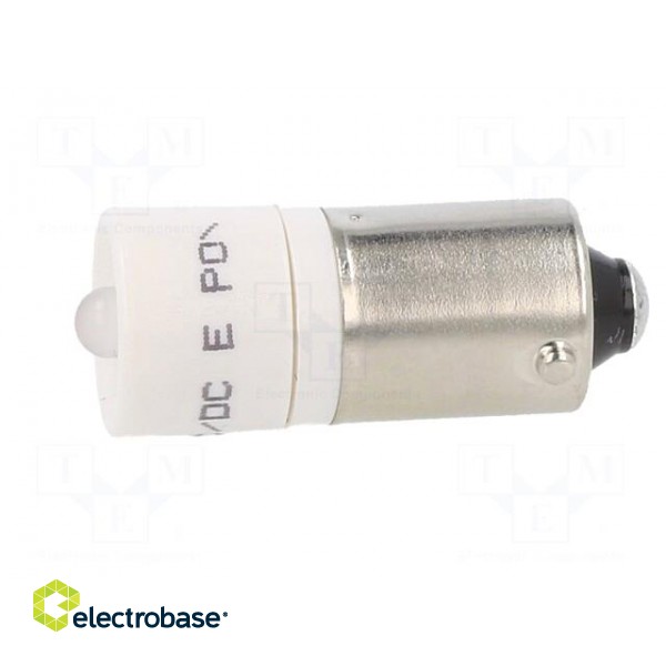 Indicator: LED | BA9S,T10 | white | plastic | 24VAC | 24VDC | -20÷60°C фото 3