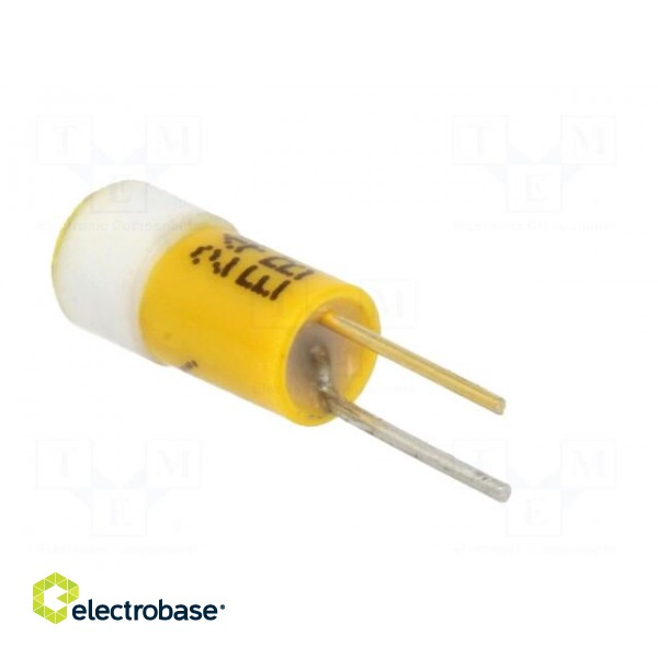 LED lamp | yellow | BI-PIN | 24VDC | -20÷60°C | Mat: plastic | 4.5mm image 4